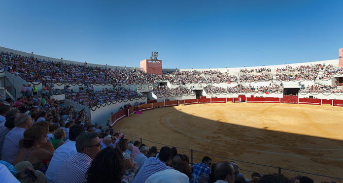 Vista de la plaza de toros de Utrera en septiembre pasado, en la corrida de inauguración.